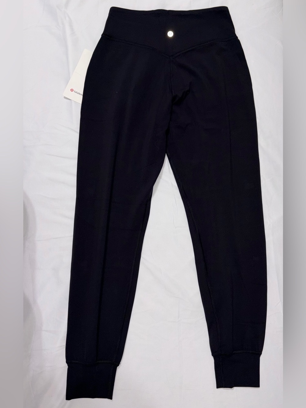NWT*LULULEMON*SIZE 6* ALIGN HIGH RISE JOGGER*AUTHENTIC*BLACK*$118 RETAIL*25” LNG - Picture 3 of 16